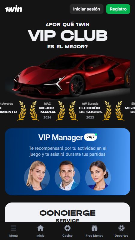 Sección VIP de 1win
