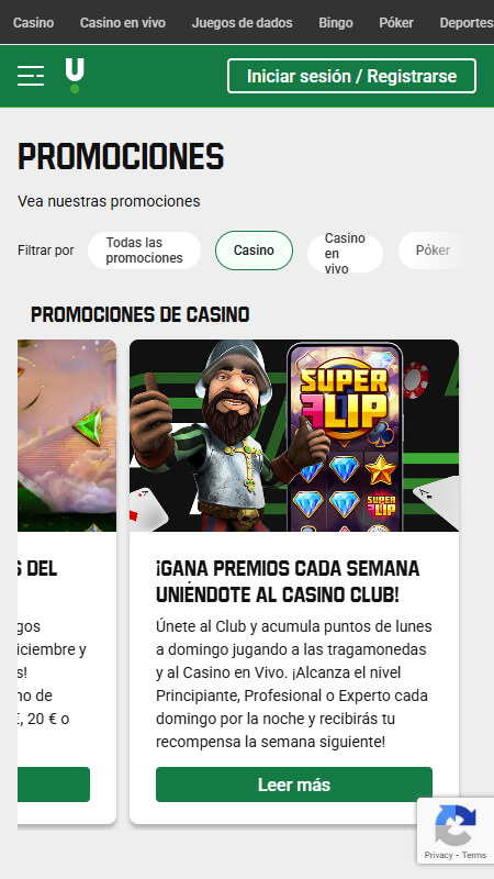 Unibet casino bonos y ofertas