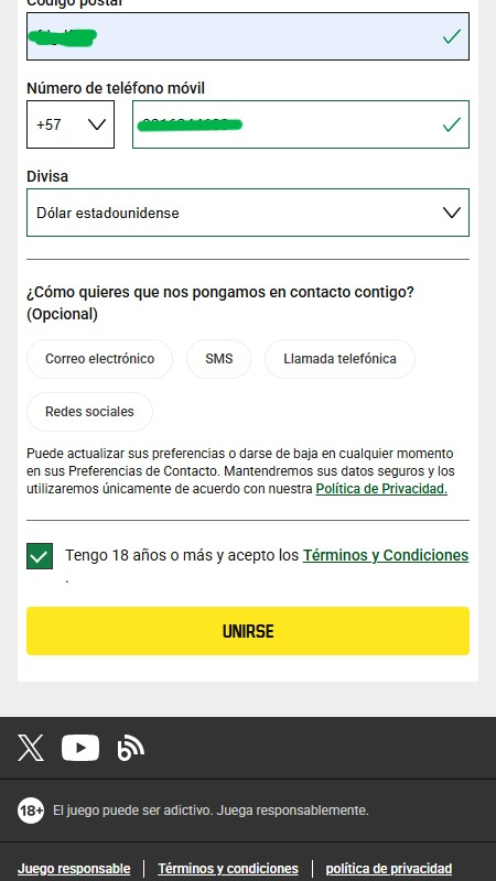 Acepta las reglas