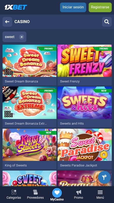 Prueba SweetBonanza en 1xbet
