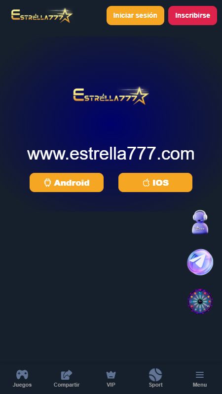 Descarga la aplicación móvil de Estrella 777