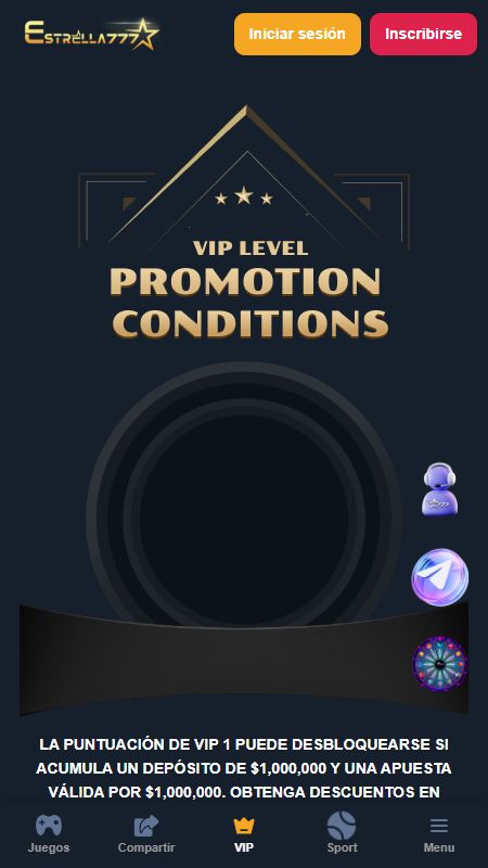 Sección VIP de Estrella 777